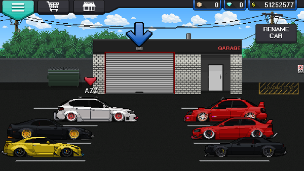 pixel car racer motorcycle