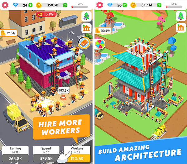 Idle construction 3d много денег. Код в игре мега Таун.