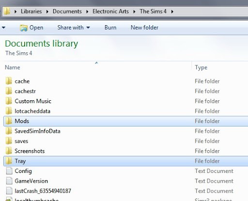 cannot find mods folder sims 3