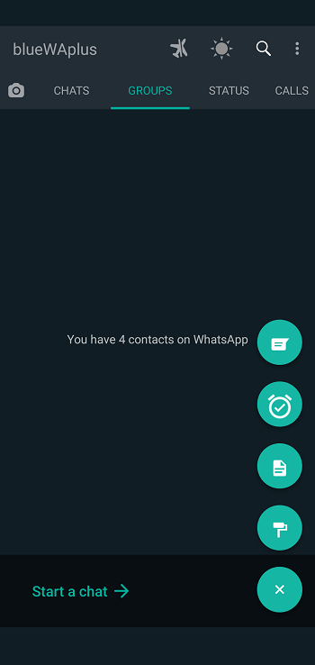 blue whatsapp download for android