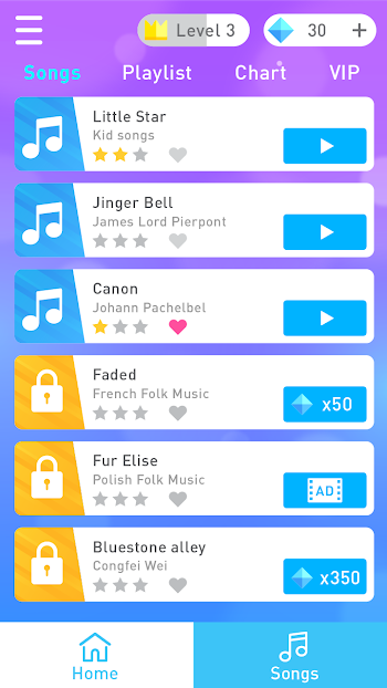 piano tiles 4 song list