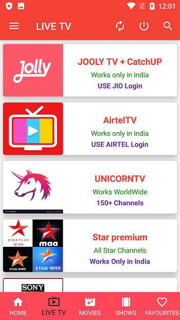 airtel live tv app download for android