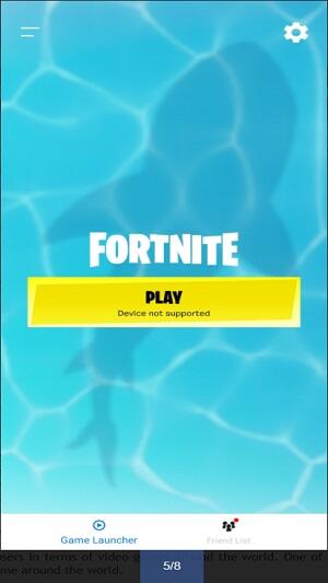 gsm fix fortnite device not supported