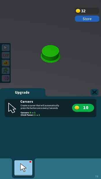 idle green button mod apk new update