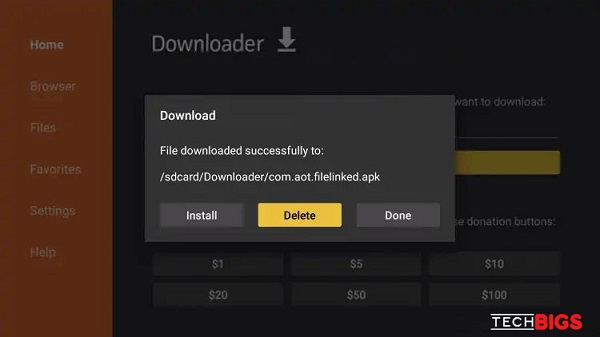 filelinked not working on firestick on android