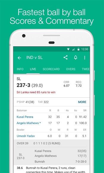 ứng dụng cricbuzz