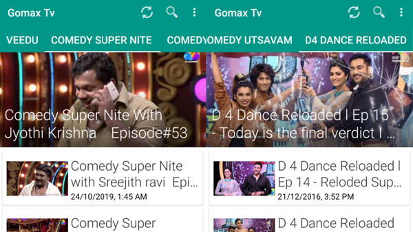 download gomax live tv for android