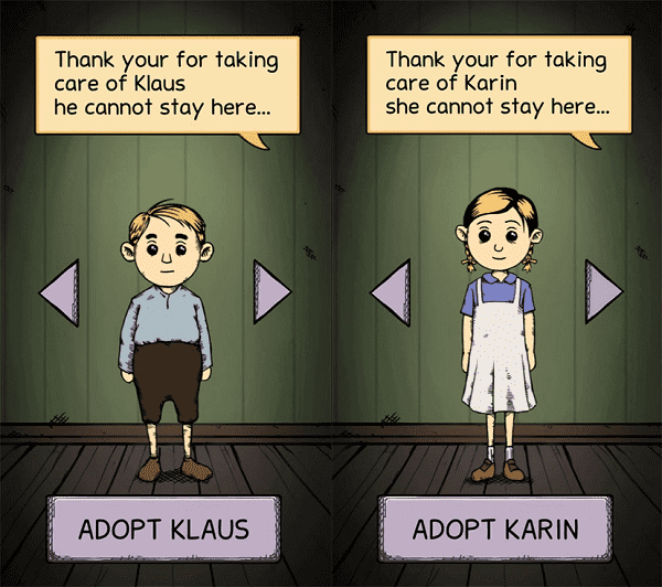 klaus and karin characters in my child lebensborn ios