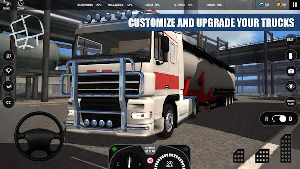 truck simulator pro europe mod apk unlimited money