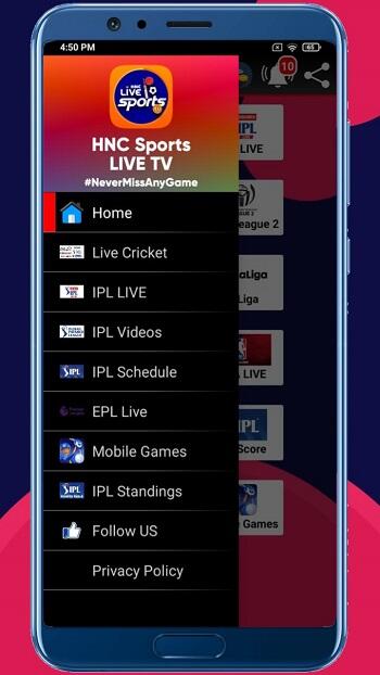 hnc sports apk for phone