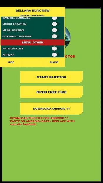 Free Fire Injector Vip 100% Antiban