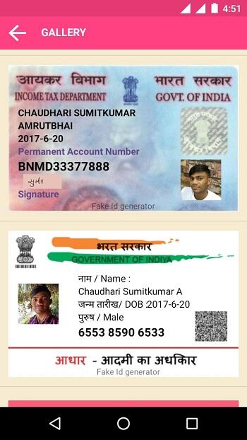 fake aadhar card apk download