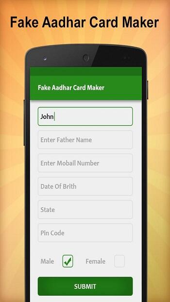 fake id maker aadhar card apk