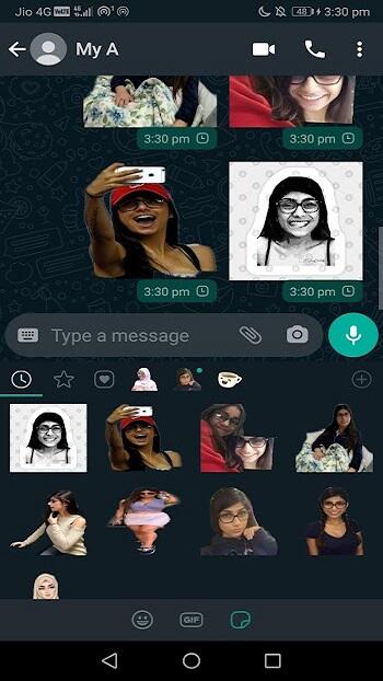 mia khalifa stickers whatsapp apk download