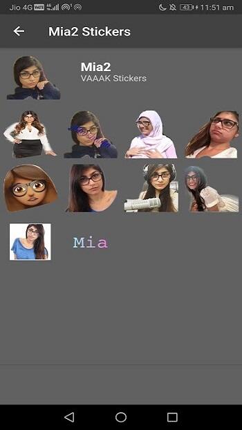 mia khalifa stickers whatsapp ios