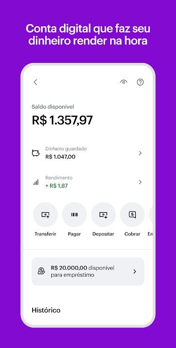 Agora vai Nubank App APK v7.86.2 NU Atualizado [MOD, Dinheiro infinito] Download  DOWNLOAD How To