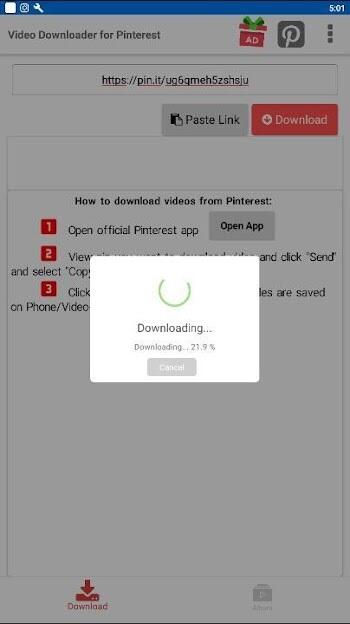 pinterest video downloader apk mod