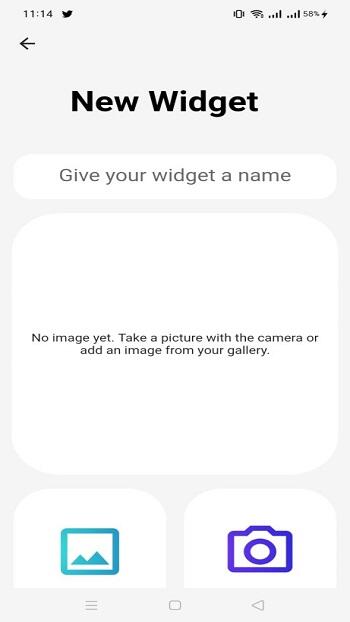 aplicación para compartir widgets