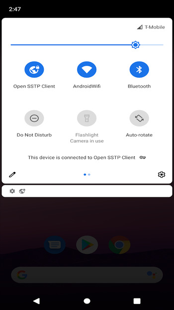 mở apk ứng dụng sstp cho android