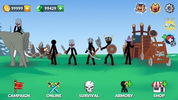 stickman history battle mod apk unlimited money and gems