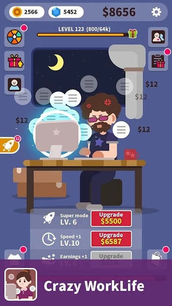 crazy work life mod apk