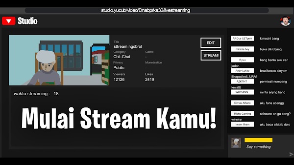 streamer simulator indonesia mod apk