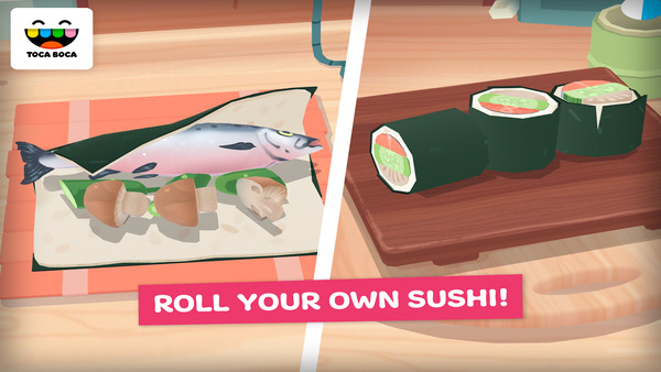 toca bếp sushi apk mod